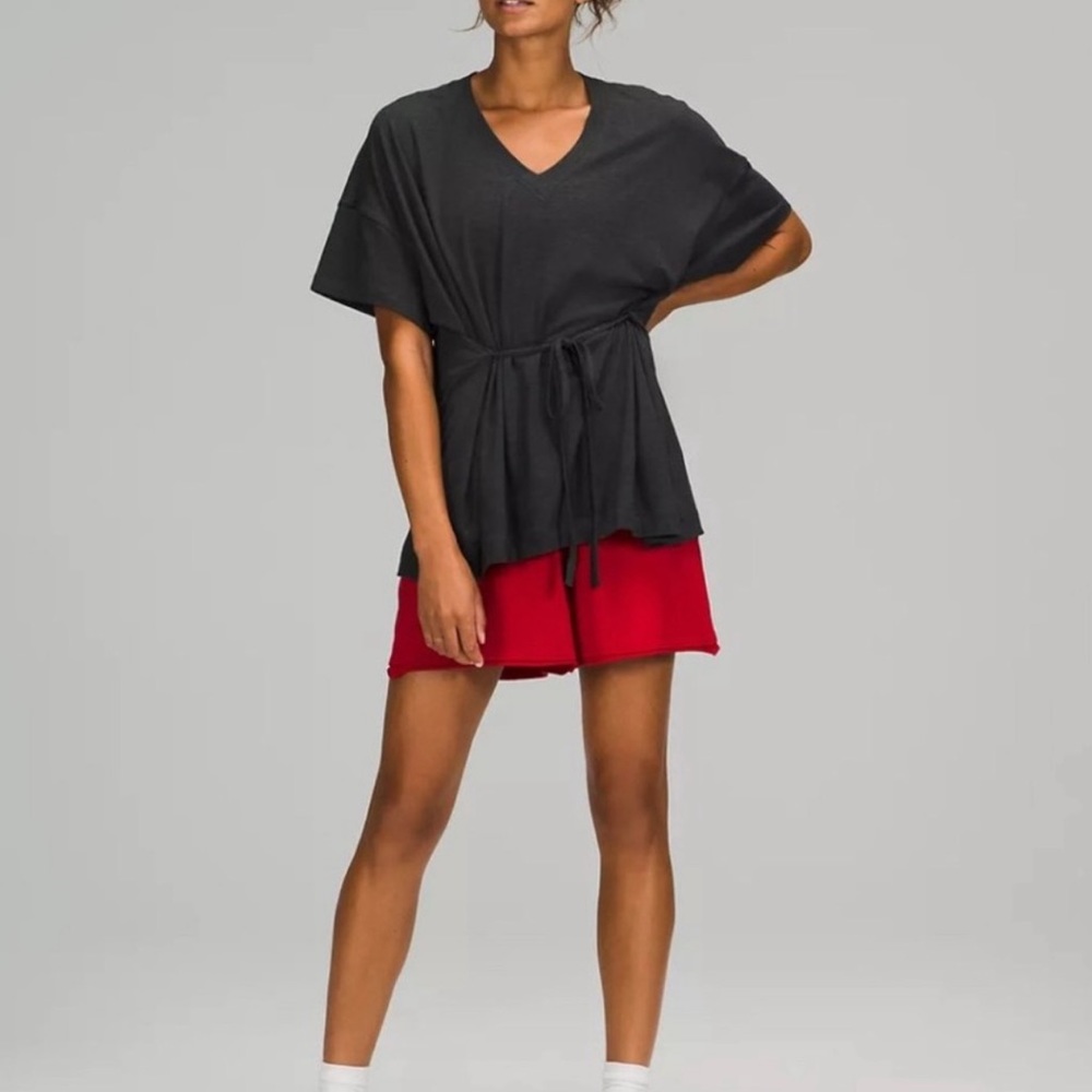 Lululemon Side Tie V-Neck Tee